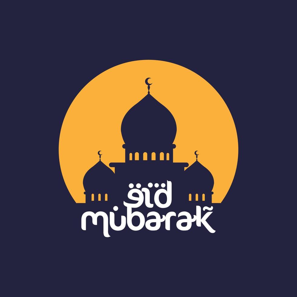 eid Mubarak Vorlage Vektor