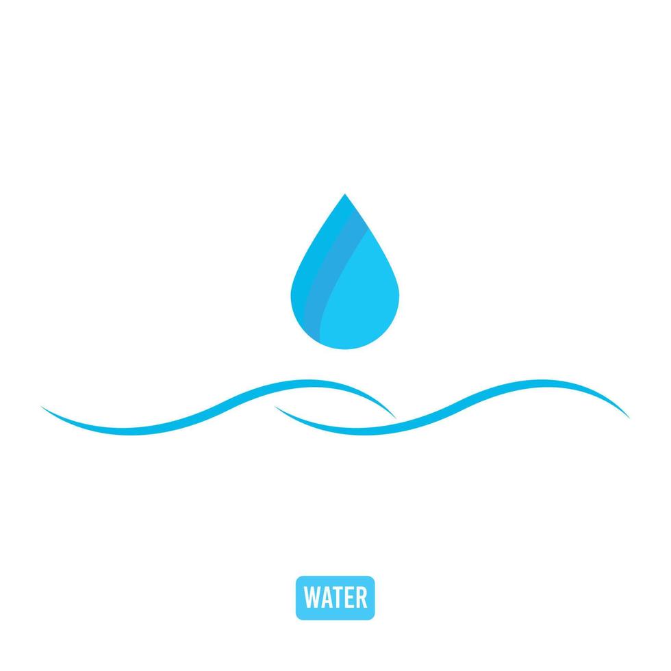 Wasser Symbol Logo Vektor