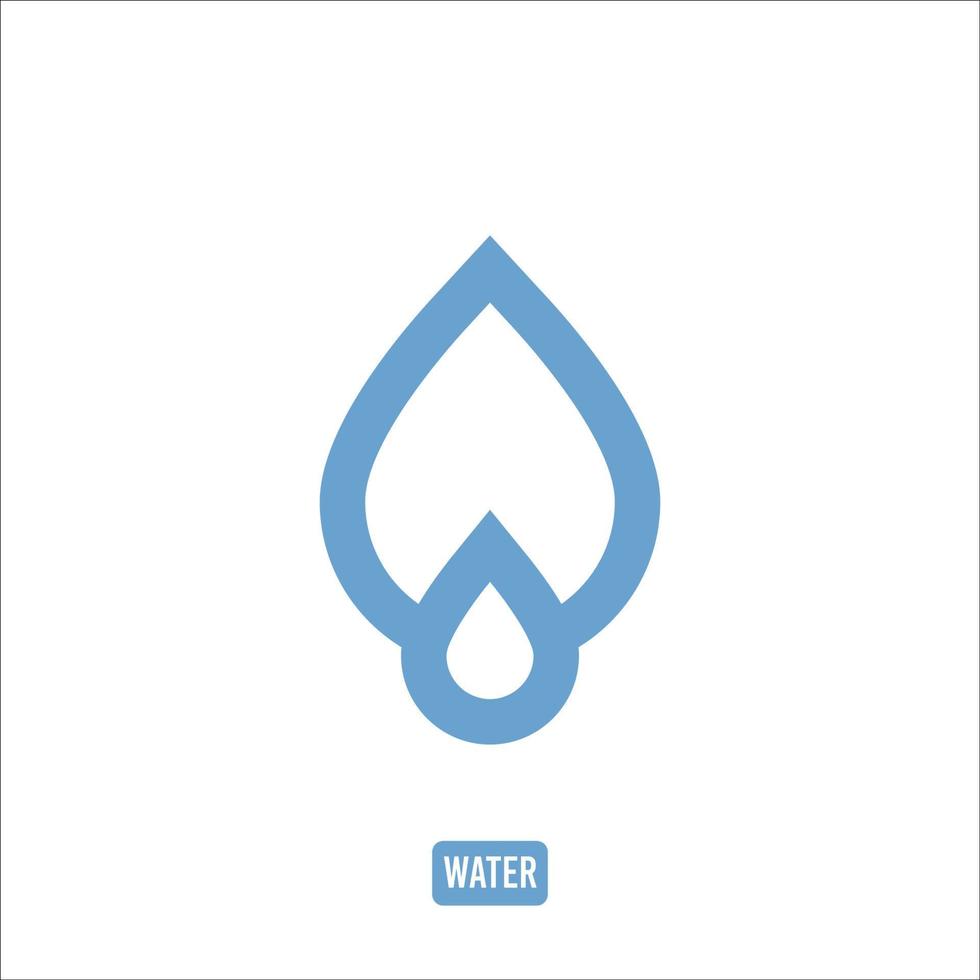 vatten ikon logotyp vektor