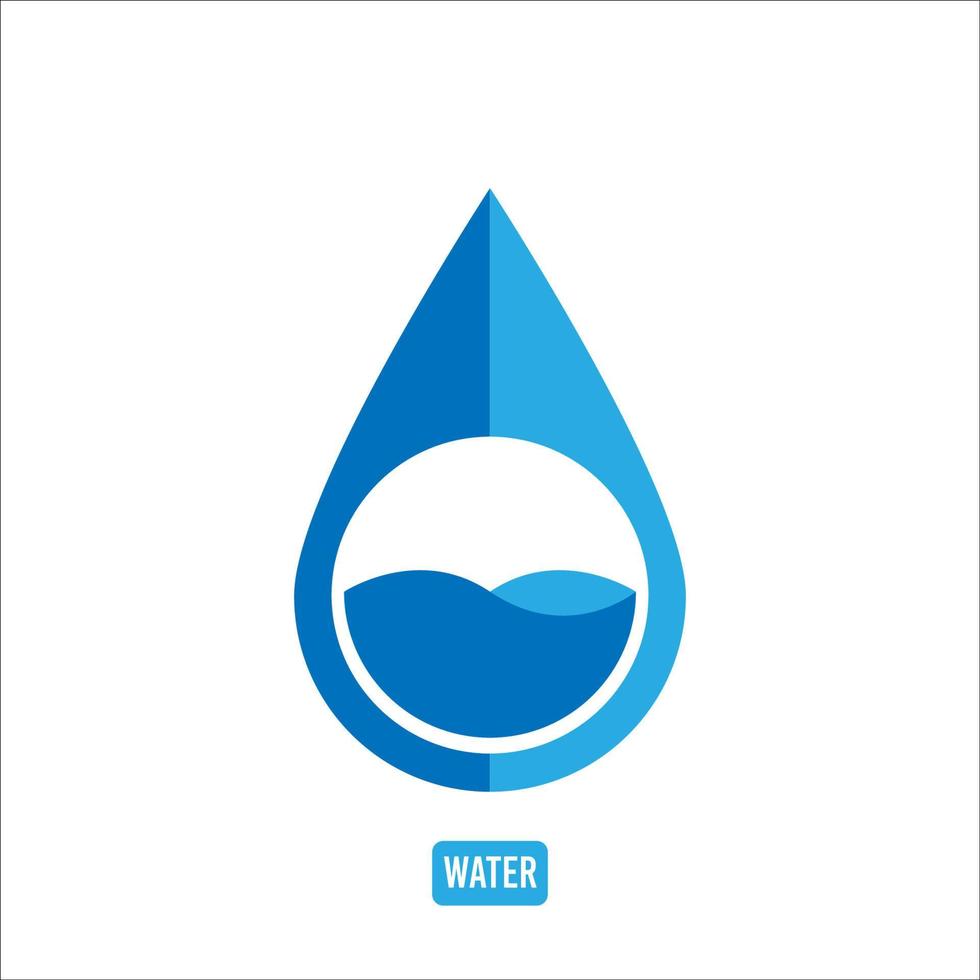 Wasser Symbol Logo Vektor