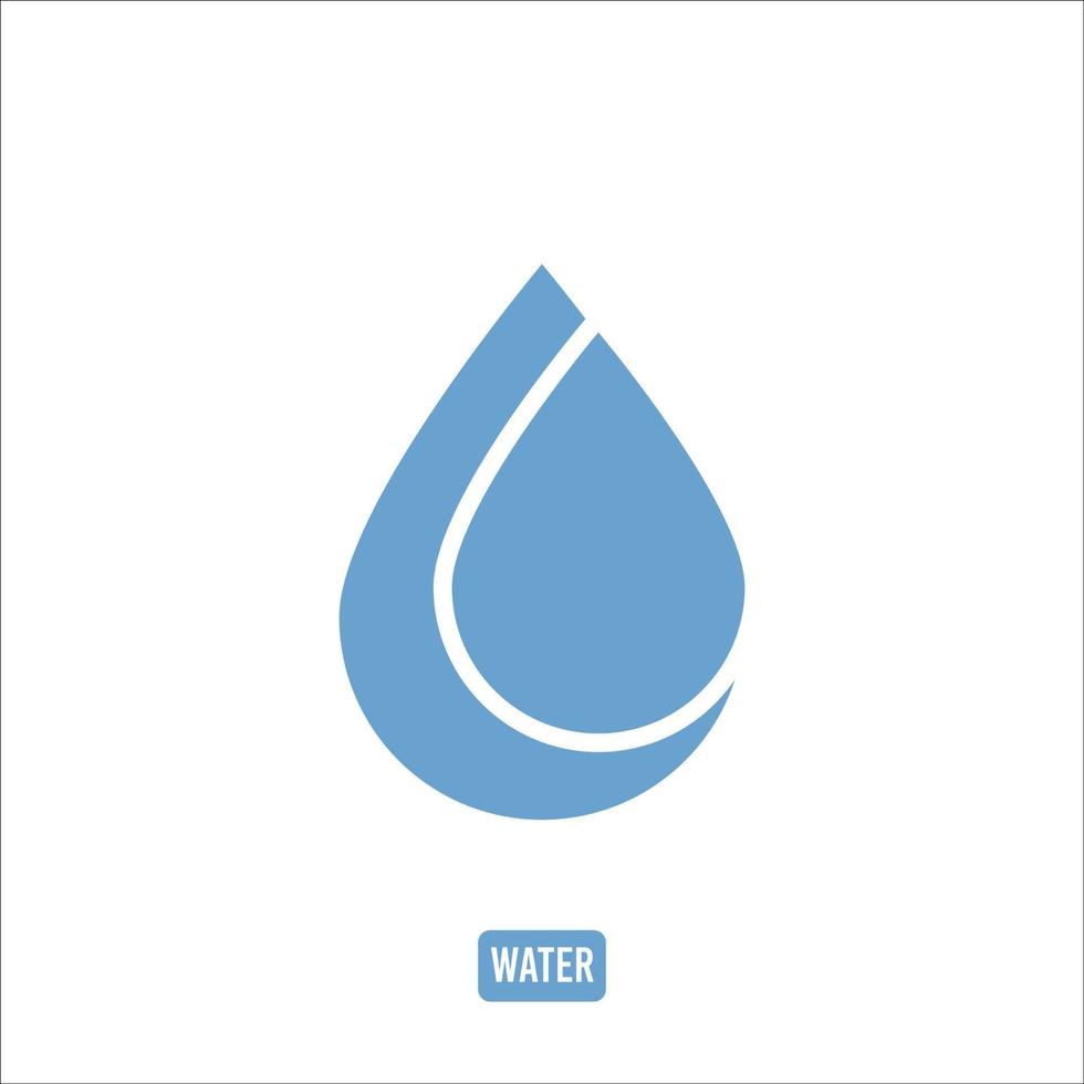 vatten ikon logotyp vektor