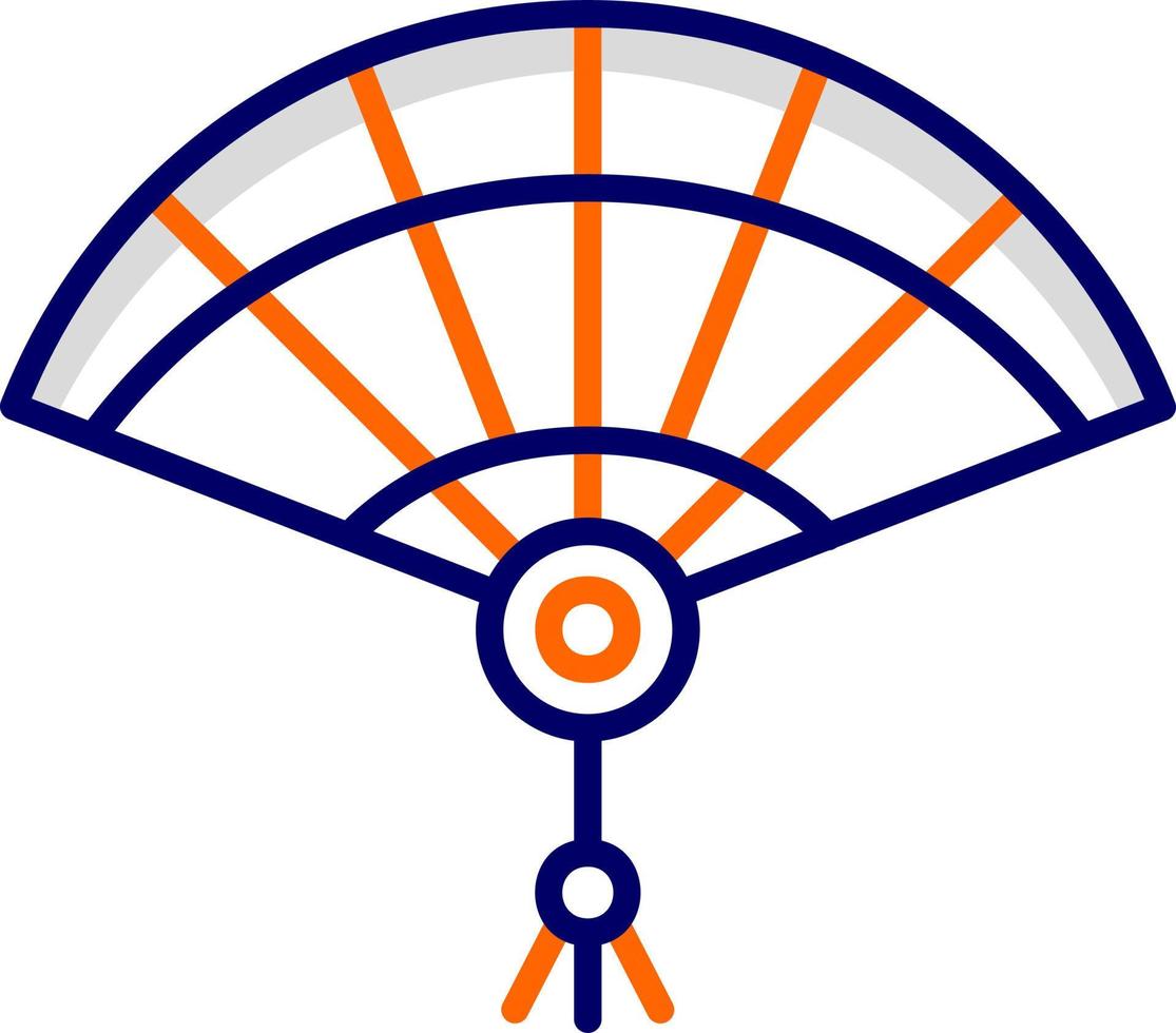 Chinesisch Ventilator Vektor Symbol