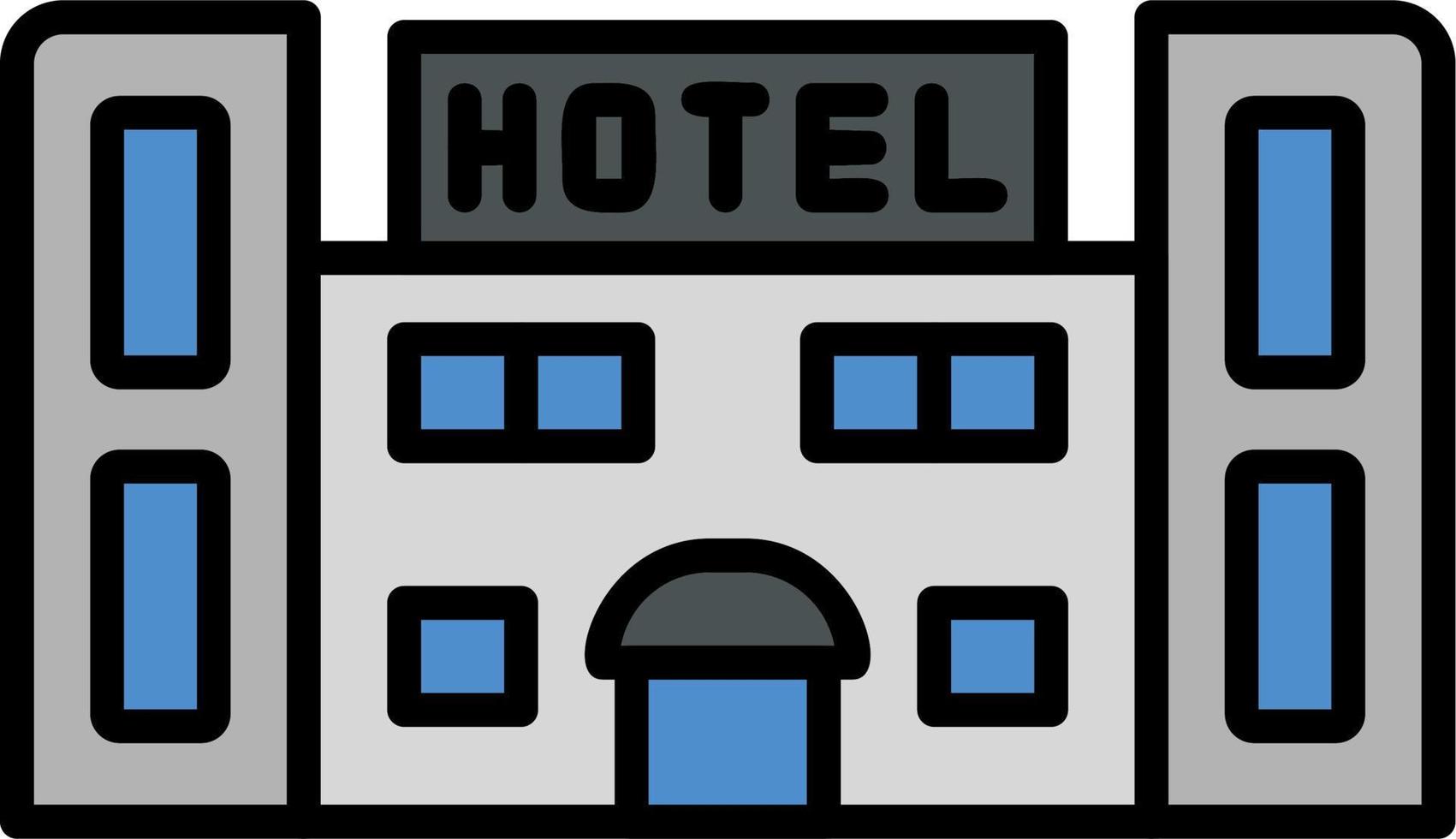 Hotel-Vektor-Symbol vektor