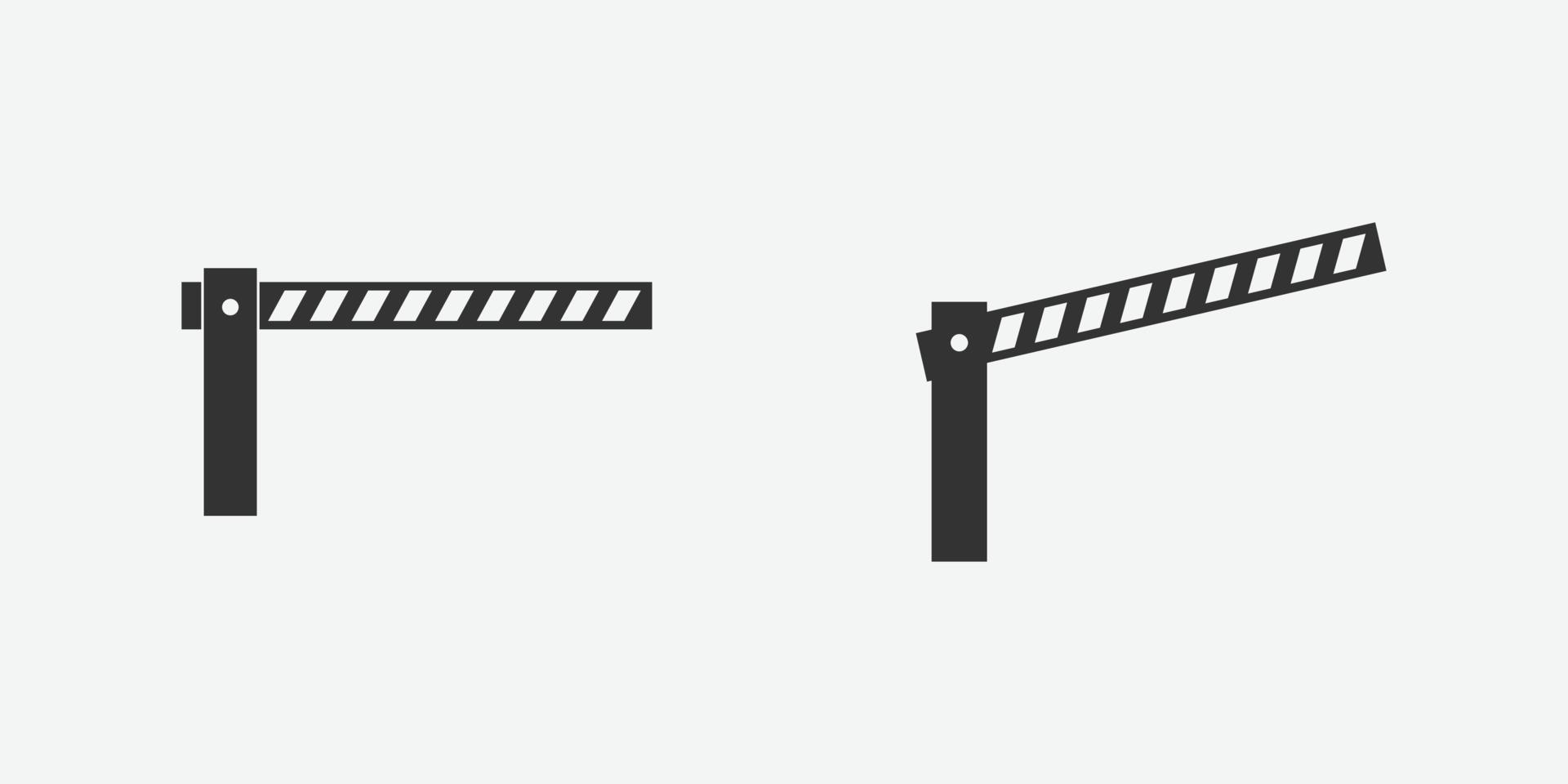 Vektor-Illustration des Auto-Barriere-Symbols für Website- und mobile App-Design vektor