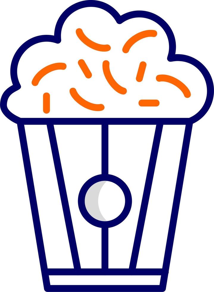 popcorn vektor ikon
