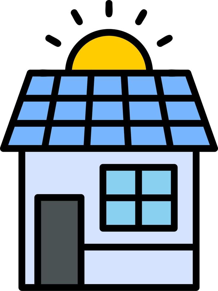 Solar- Haus Vektor Symbol