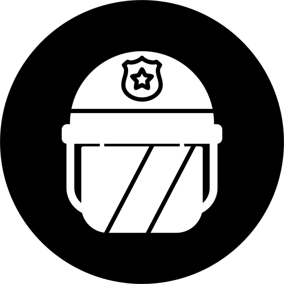 polis hjälm vektor ikon