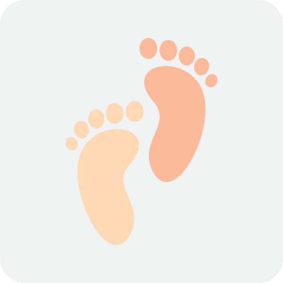 fotspår vektor ikon