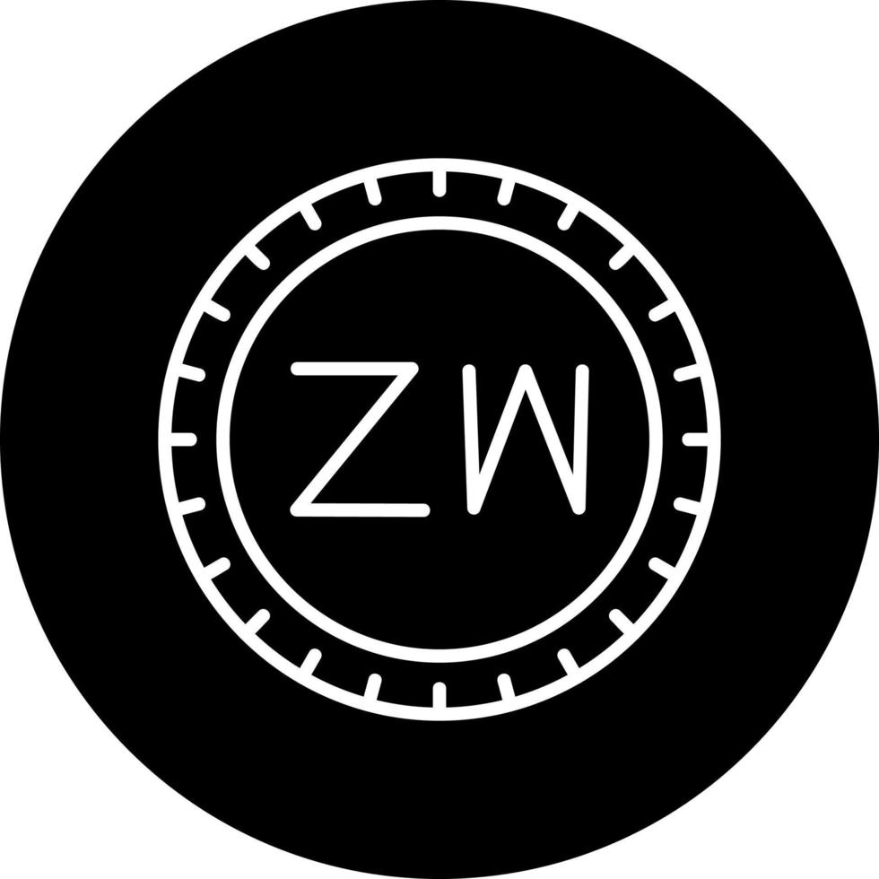 Zimbabwe wählen Code Vektor Symbol