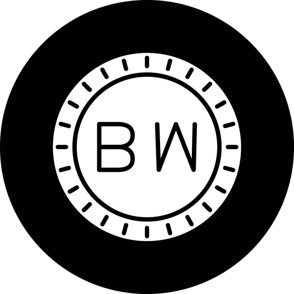 Botswana wählen Code Vektor Symbol