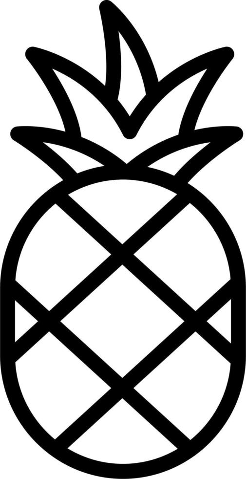 Ananas-Vektor-Symbol vektor