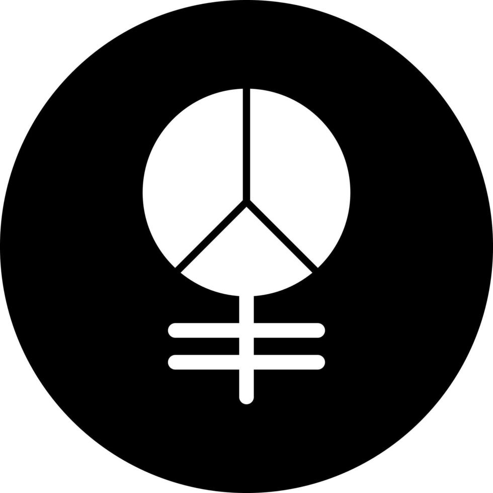 Peace-Zeichen-Vektor-Symbol vektor