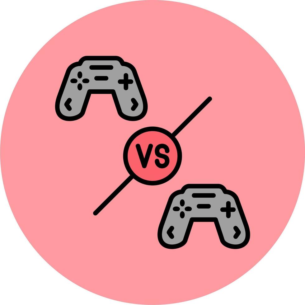 Spieler vs. Spieler Vektor Symbol