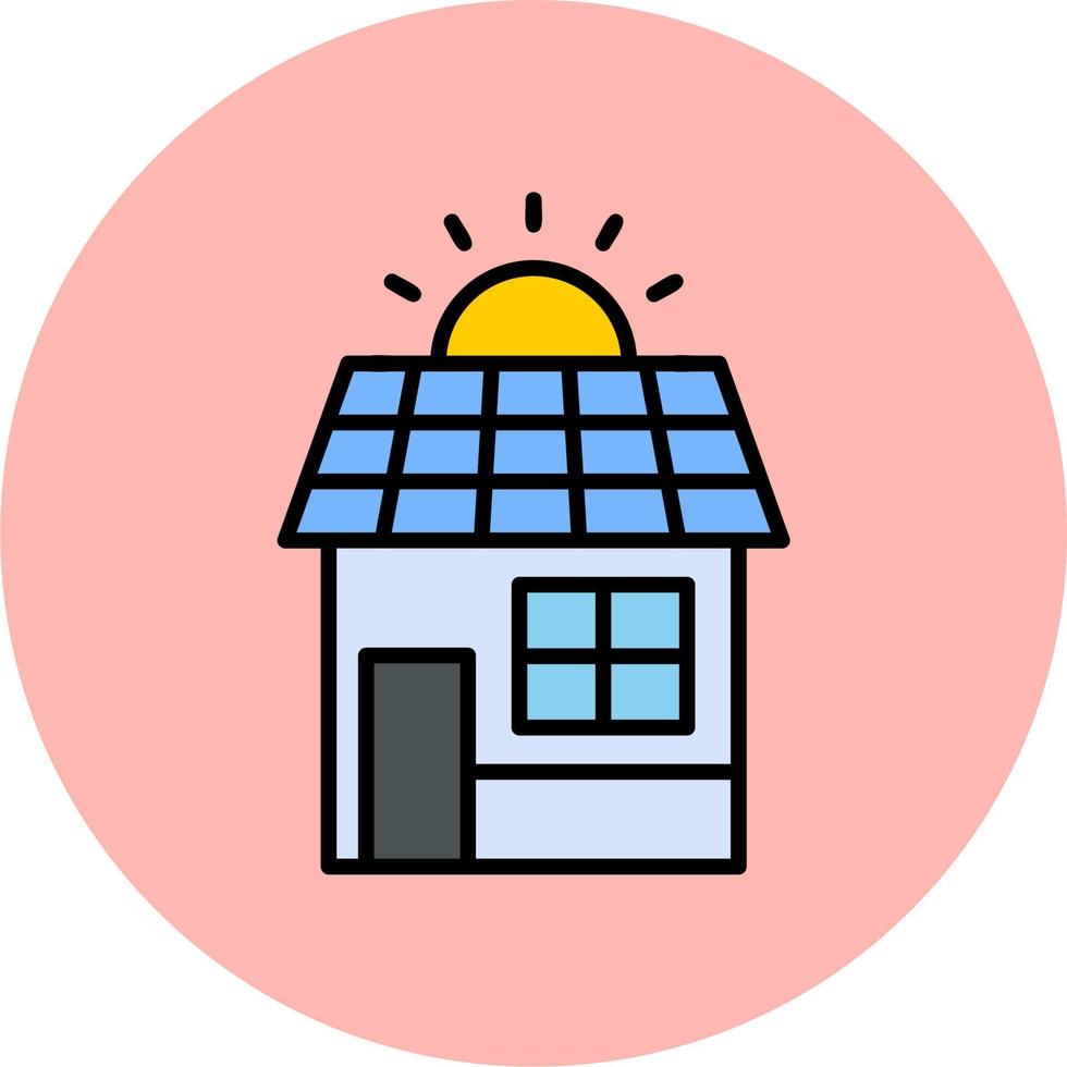 Solar- Haus Vektor Symbol