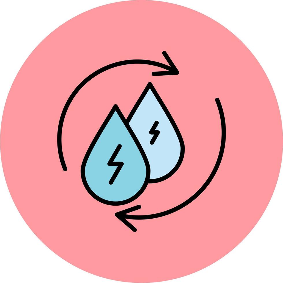 Wasser Energie Vektor Symbol