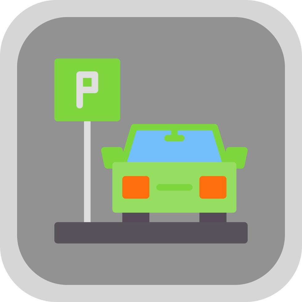 Parkplatz-Vektor-Icon-Design vektor