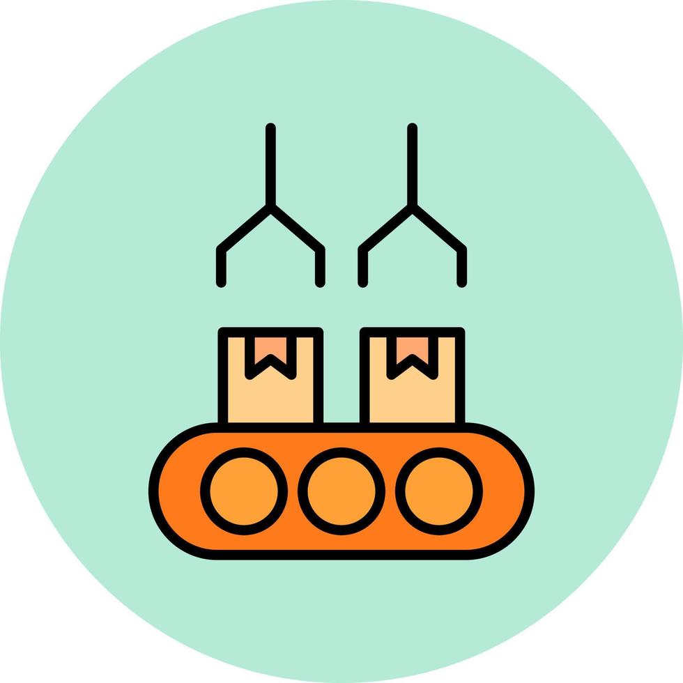 Förderband-Vektorsymbol vektor