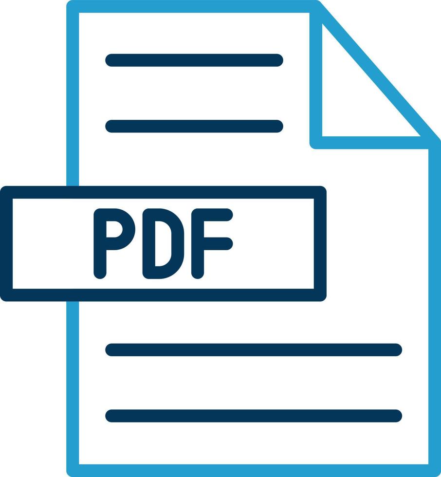 Pdf-Vektor-Icon-Design vektor