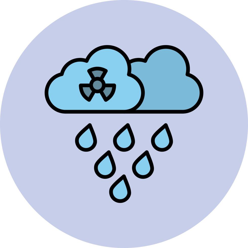 Vektorsymbol für sauren Regen vektor