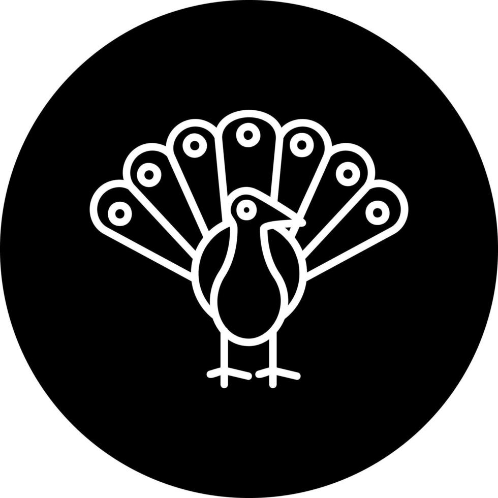 Pfau Vektor Symbol