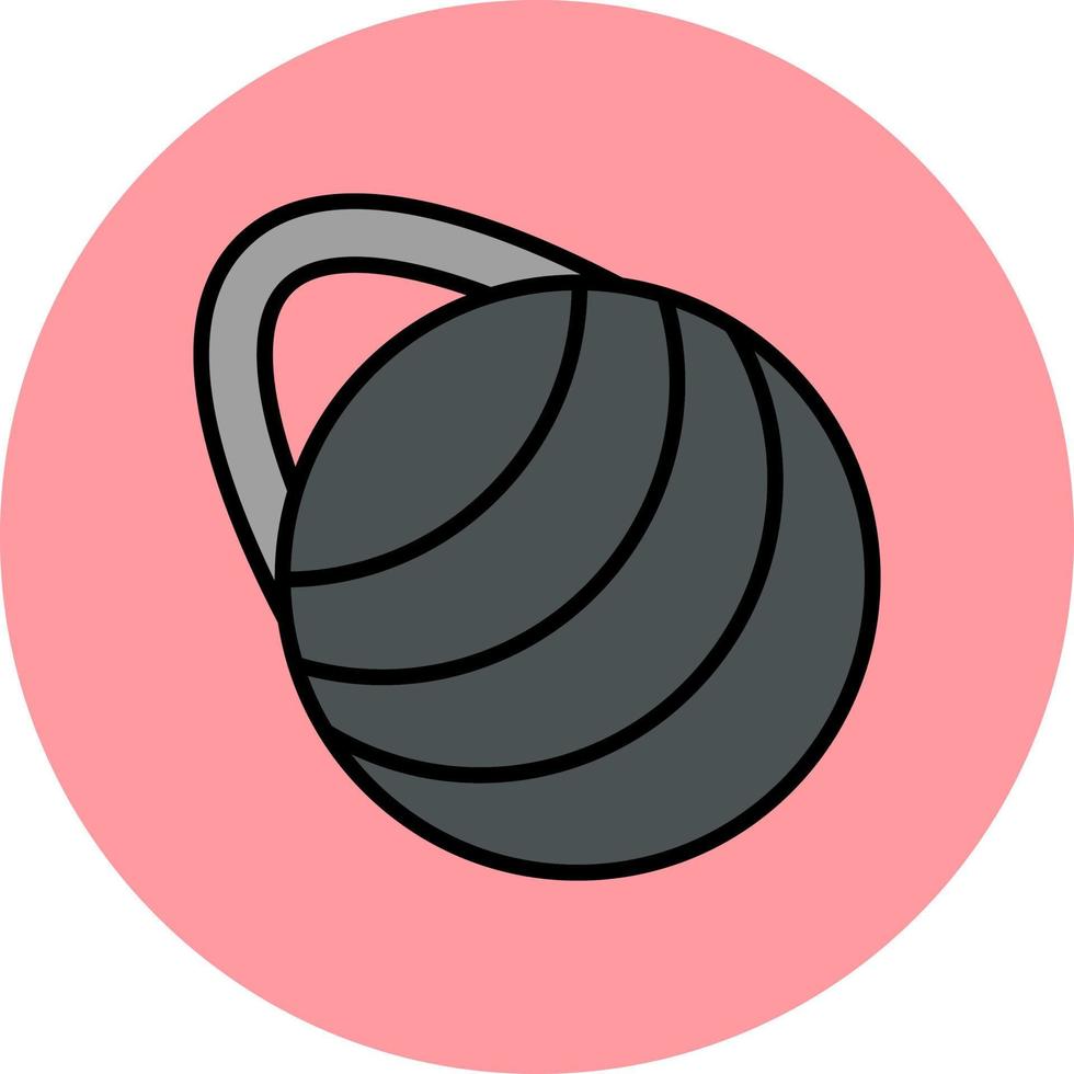 Fitnessstudio Ball Vektor Symbol