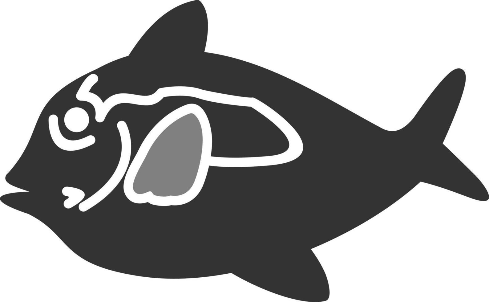 Vektorsymbol für blaue Tang-Fische vektor