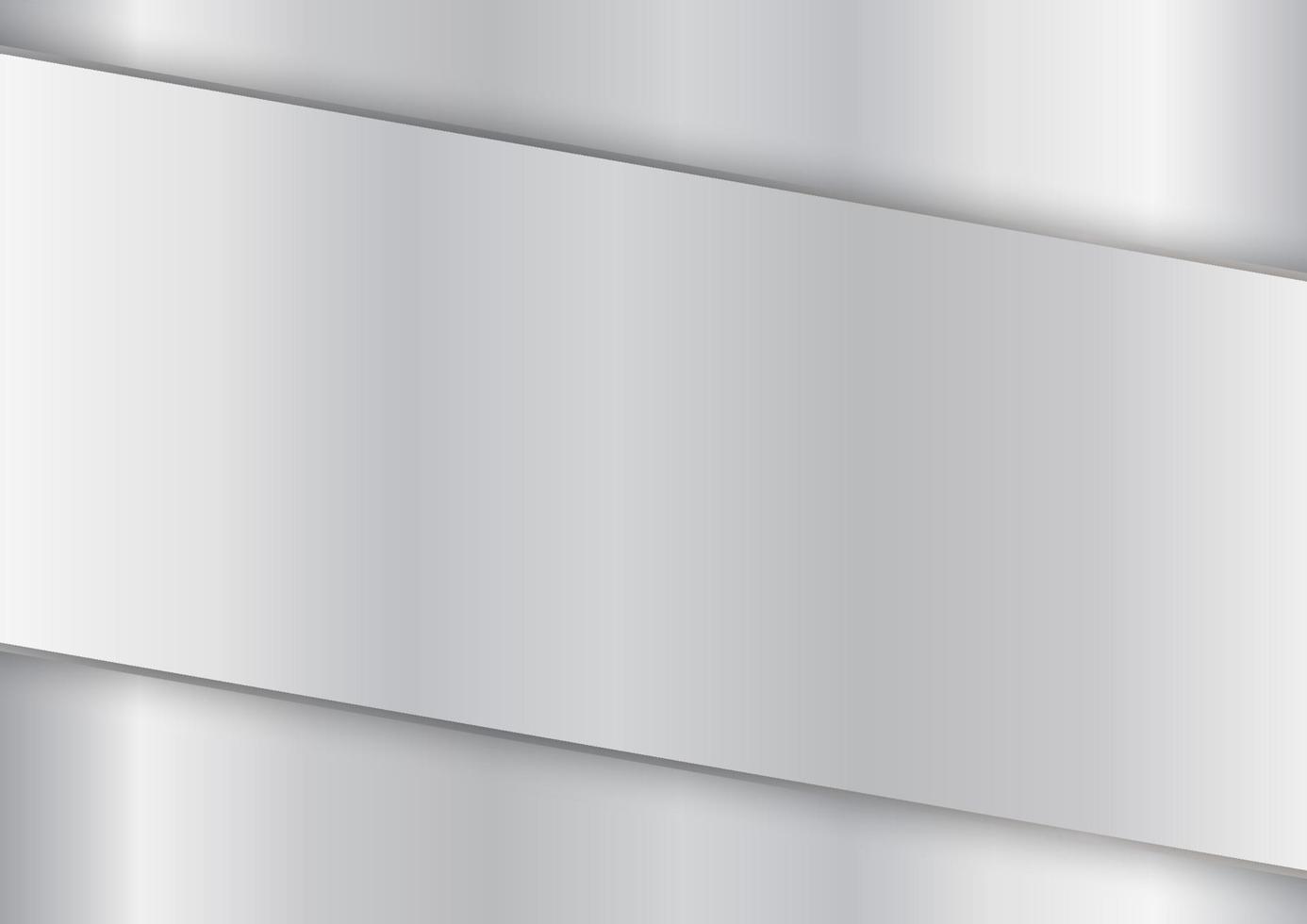modern vit och grå blank silverfärgad bakgrund med ränder vektor