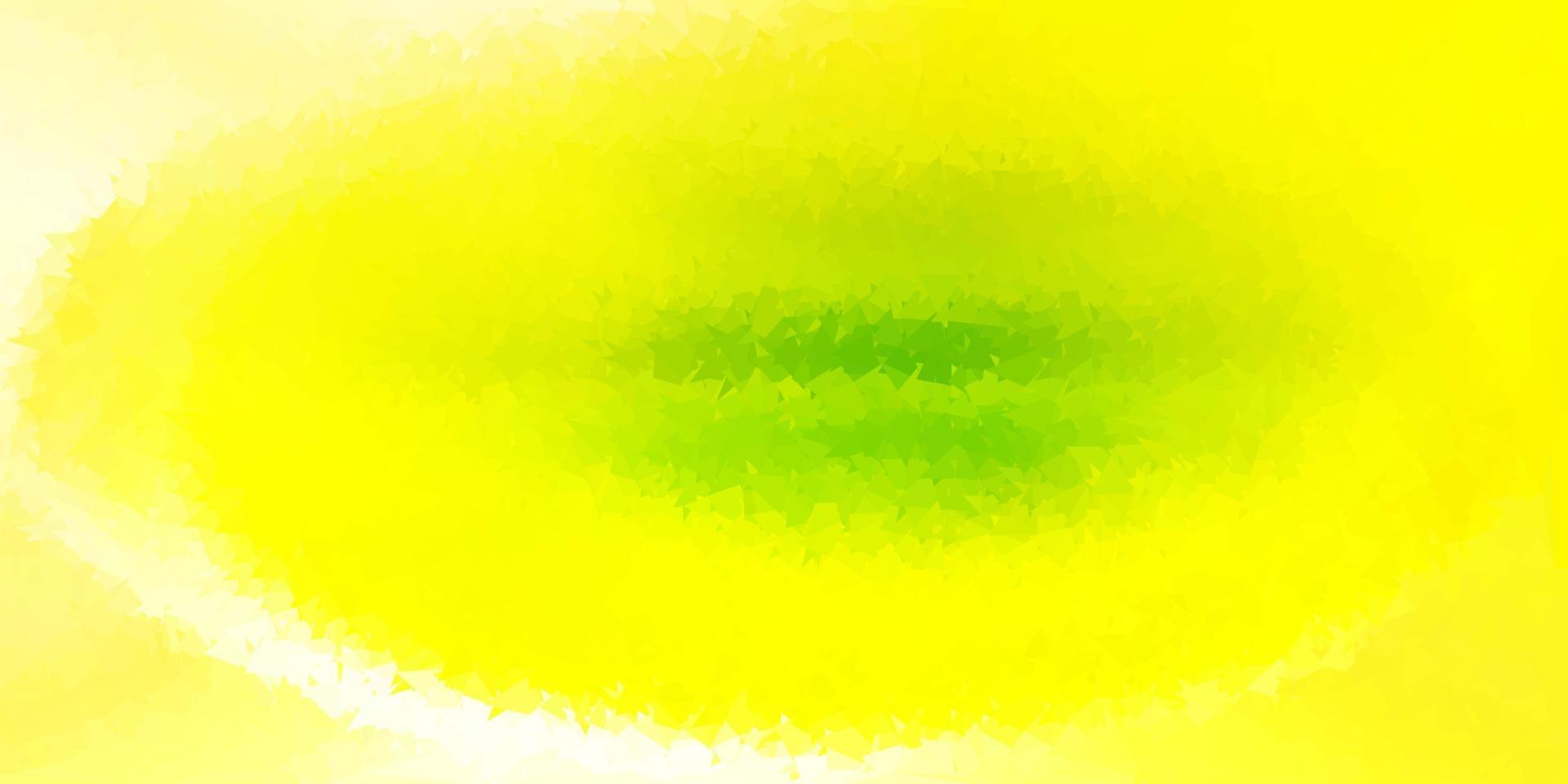 hellgrüne, gelbe Vektor abstrakte Dreiecksschablone.