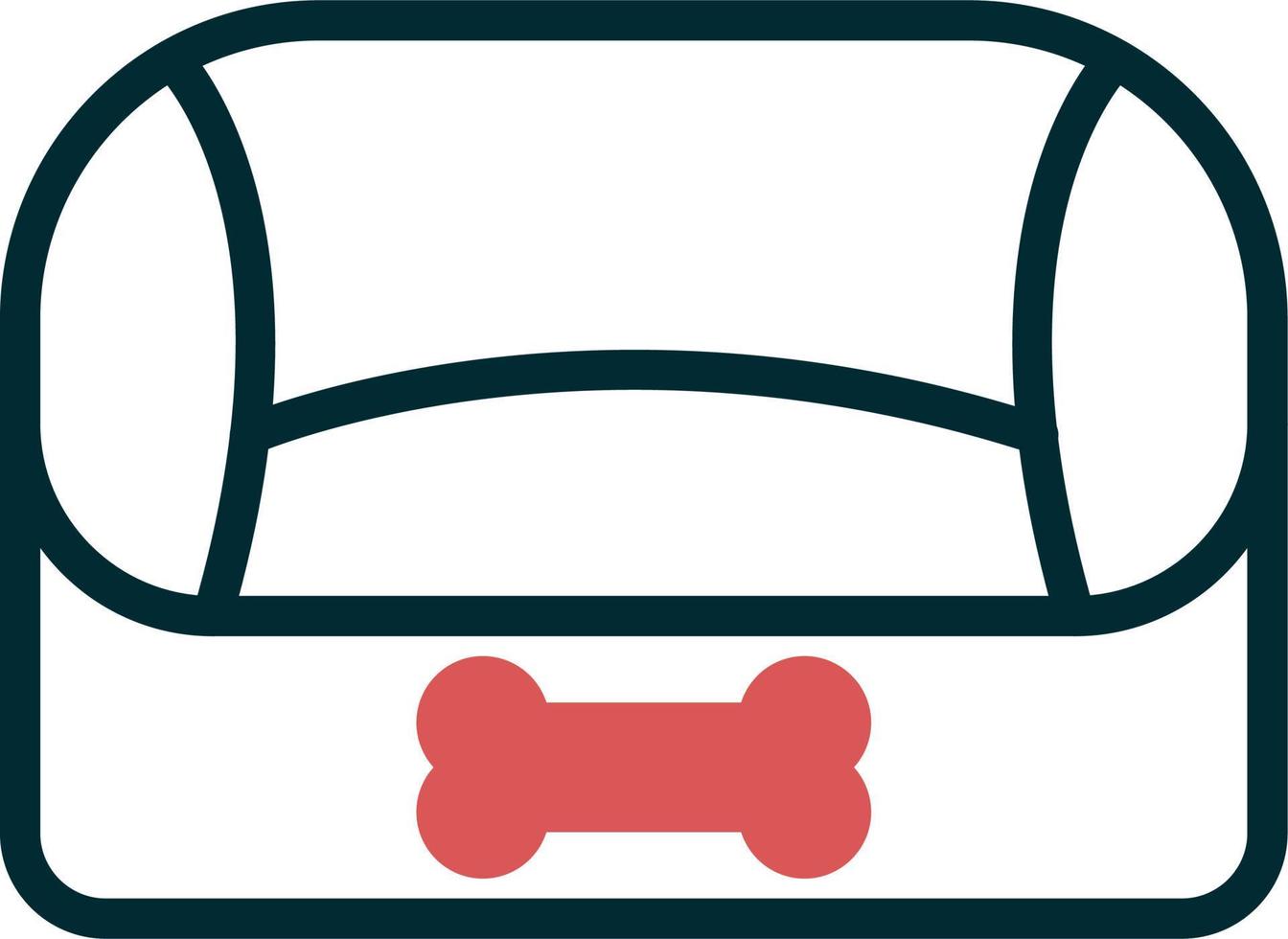 Haustier Bett Vektor Symbol