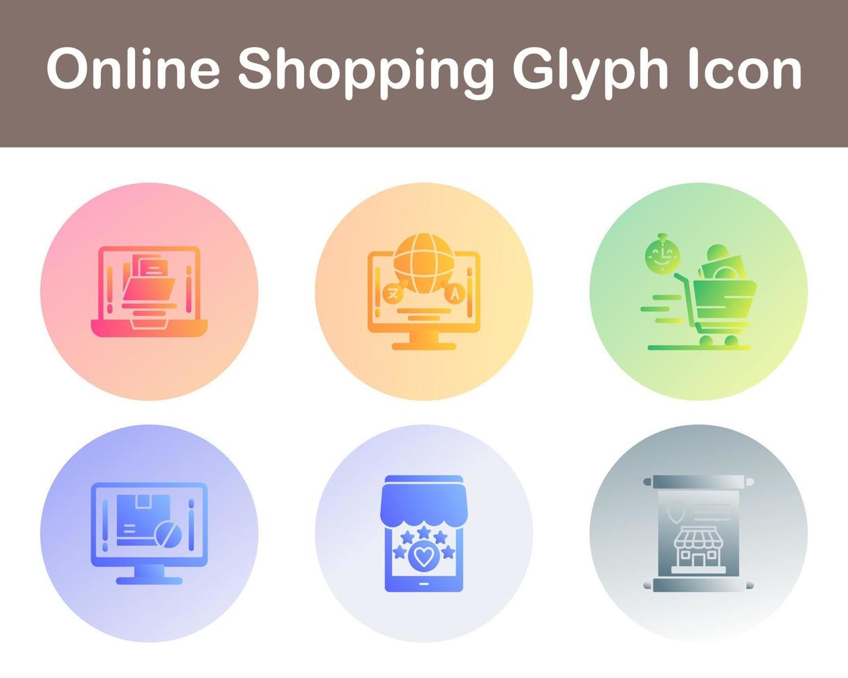 Online-Shopping-Vektor-Icon-Set vektor