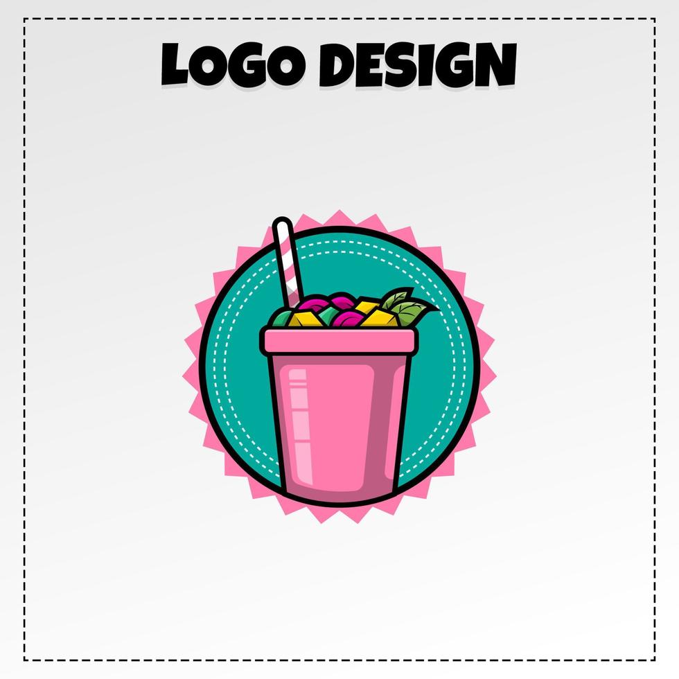 vektor logotyp is frukt illustration design