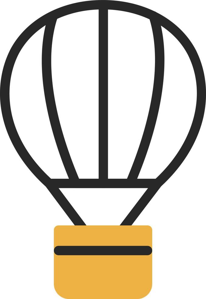 Heißluftballon-Vektor-Icon-Design vektor