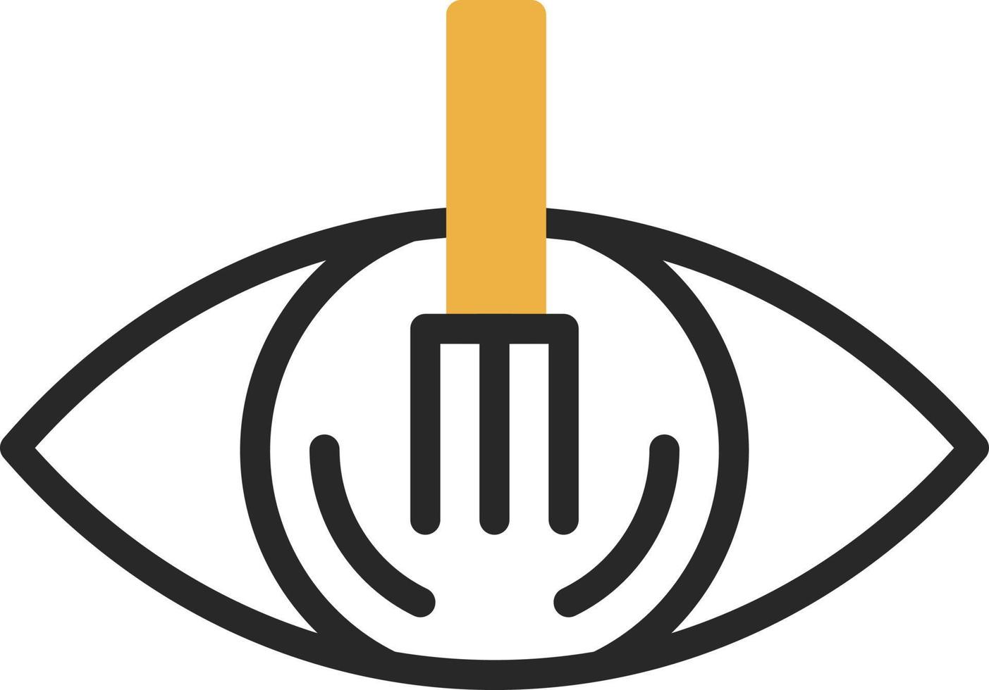 Auge Löffel Vektor Icon Design