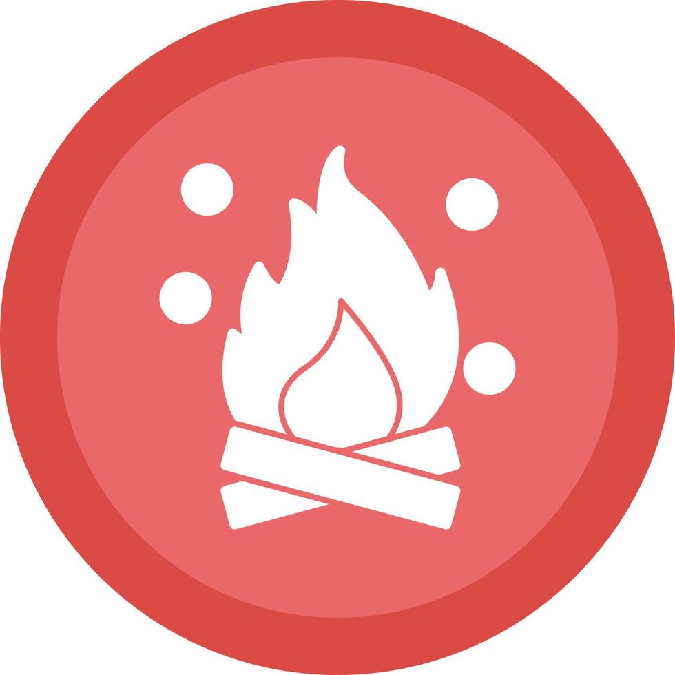 Lagerfeuer-Vektor-Icon-Design vektor