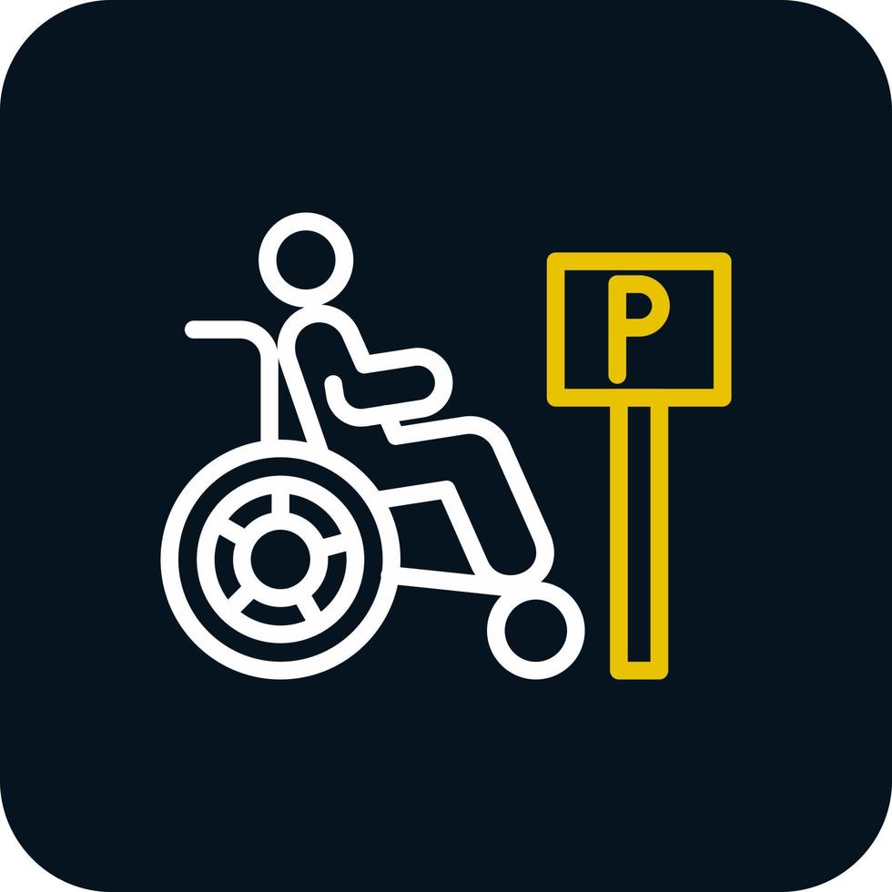 Handicap-Vektor-Icon-Design vektor