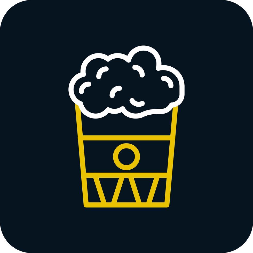 Popcorn-Vektor-Icon-Design vektor