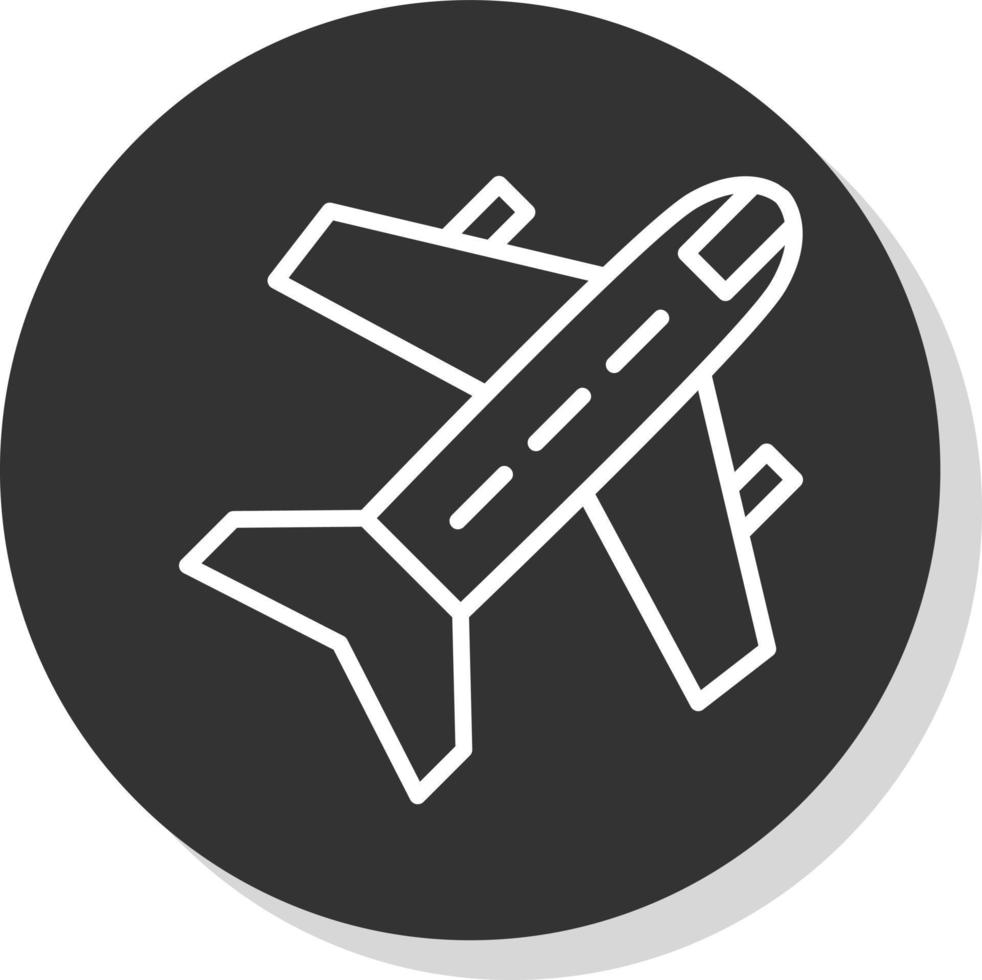 Flugzeug-Vektor-Icon-Design vektor