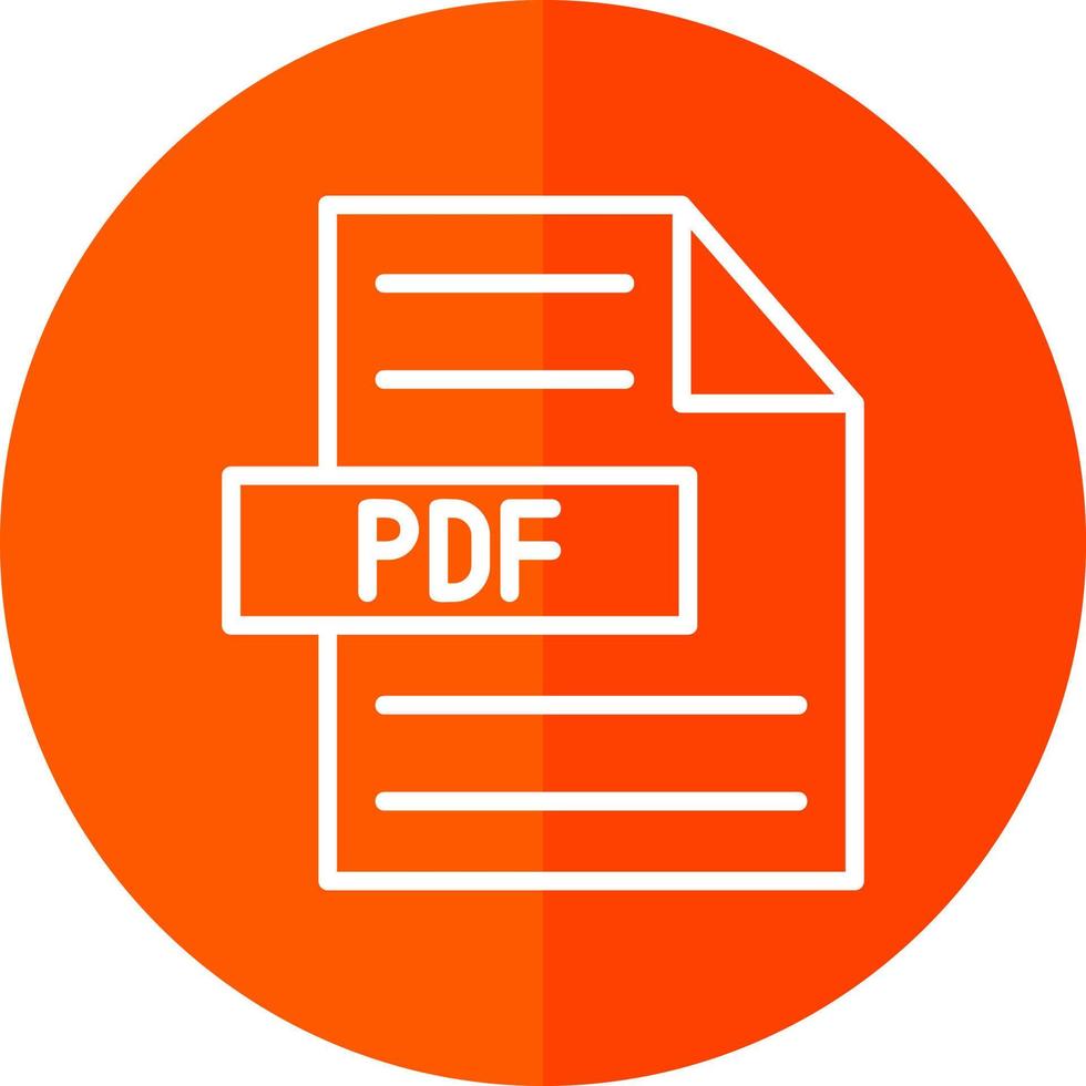 Pdf-Vektor-Icon-Design vektor