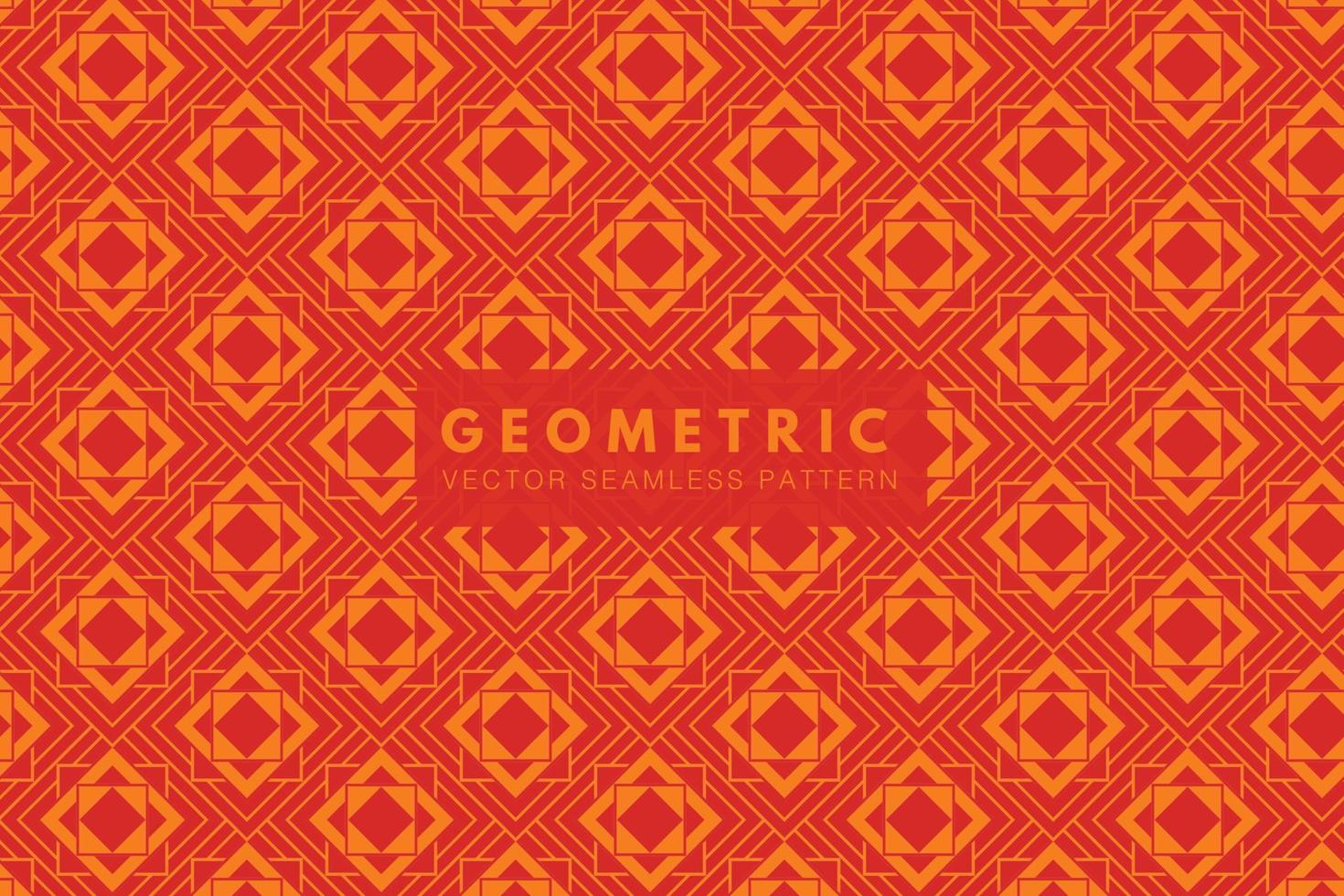 geometrisch hell rot Platz Formen. abstrakt Vektor nahtlos wiederholen Muster