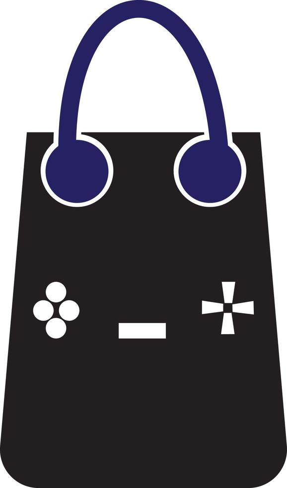 Einkaufen Tasche Spiel Logo Tasche Spiel Symbol Vektor Design Vorlage