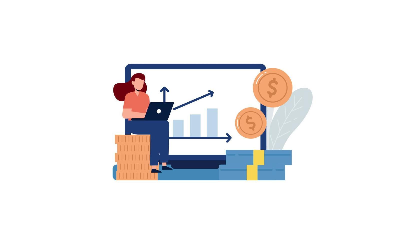 finansiell investering vektor illustration