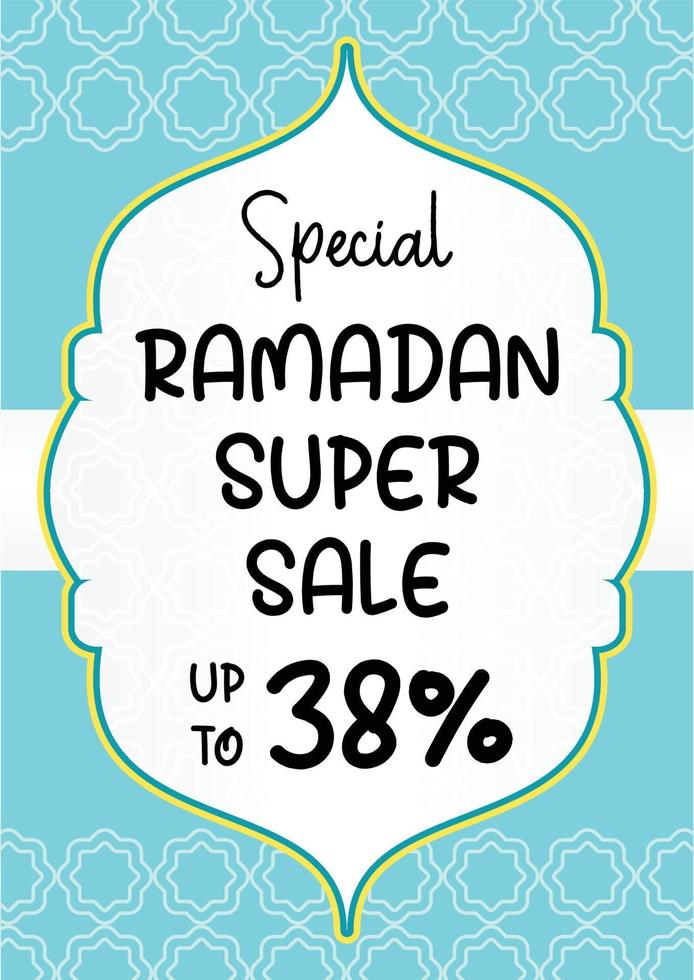 Ramadan Verkauf Banner oder Karte Design mit hell islamisch Nuancen. Vektor Illustration von Platz zum Text