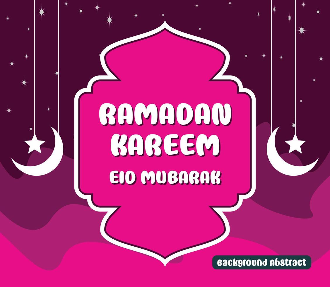 editierbar Ramadan Verkauf Poster Vorlagen. mit Mond und Star Ornamente. Design zum Sozial Medien und Netz. Vektor Illustration