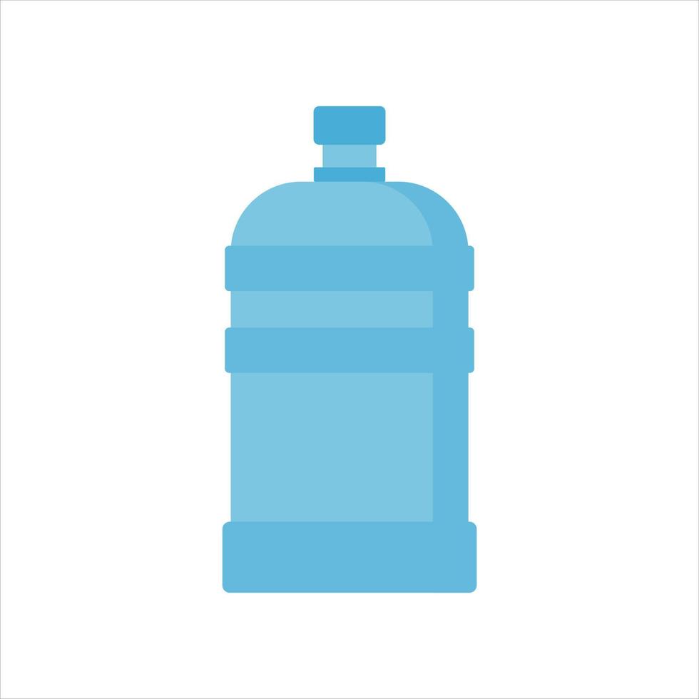 Wasser Gallone eben Design Vorlage Vektor. groß Flasche mit sauber Wasser. Plastik Container zum das Kühler. isoliert auf Weiß Hintergrund. vektor