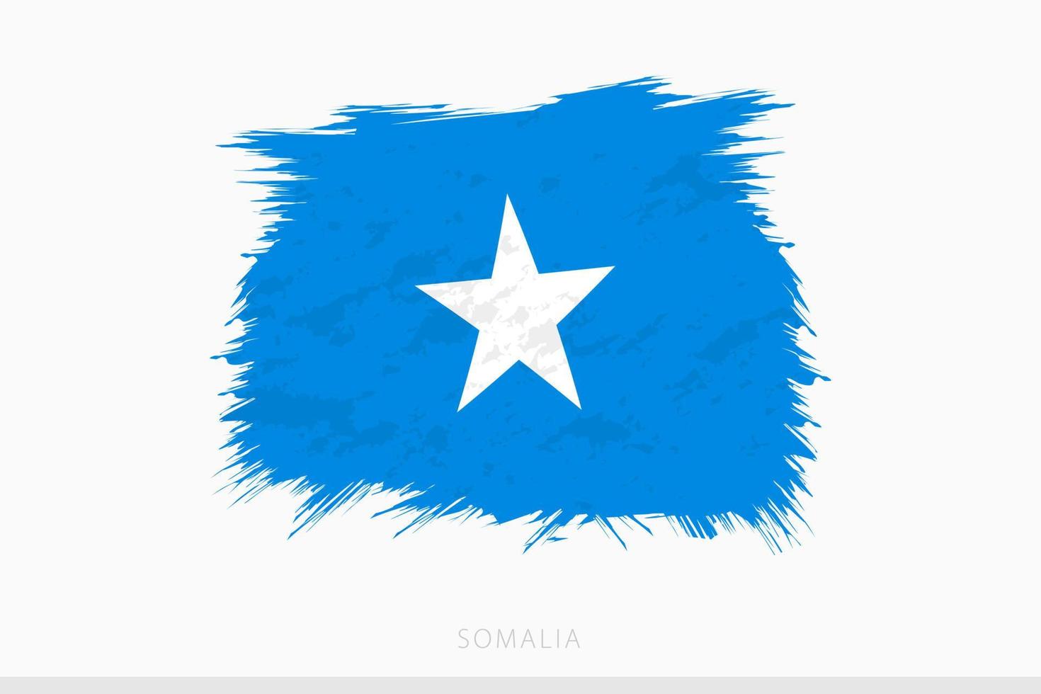 Grunge Flagge von Somalia, Vektor abstrakt Grunge gebürstet Flagge von Somalia.