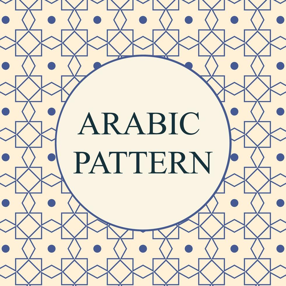 arabicum muslim sömlös mönster med elfenben bakgrund för paket eller tapet textil- vektor design