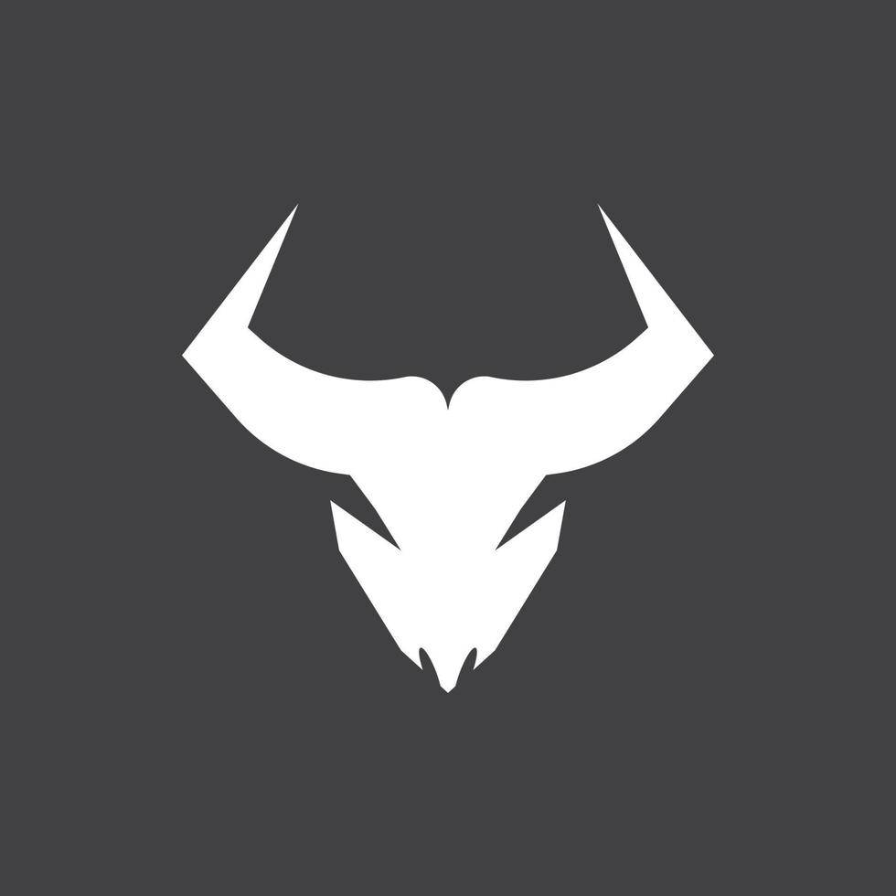 Stier Horn Logo Vektor Vorlage