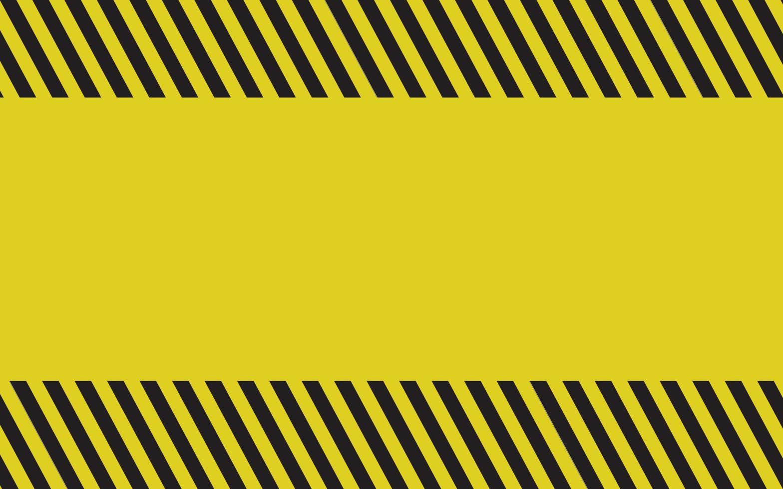 svart och gul varningslinje randig rektangulär bakgrund, gula och svarta ränder på diagonalen, en varning om att vara försiktig med den potentiella faran vektor mall skylt kant