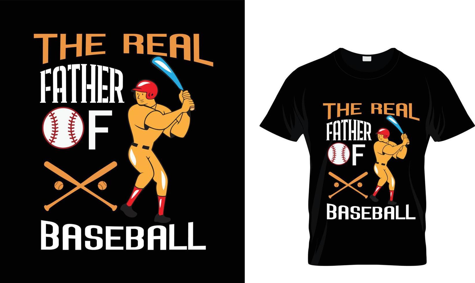 baseboll t-shirt design fri vektor