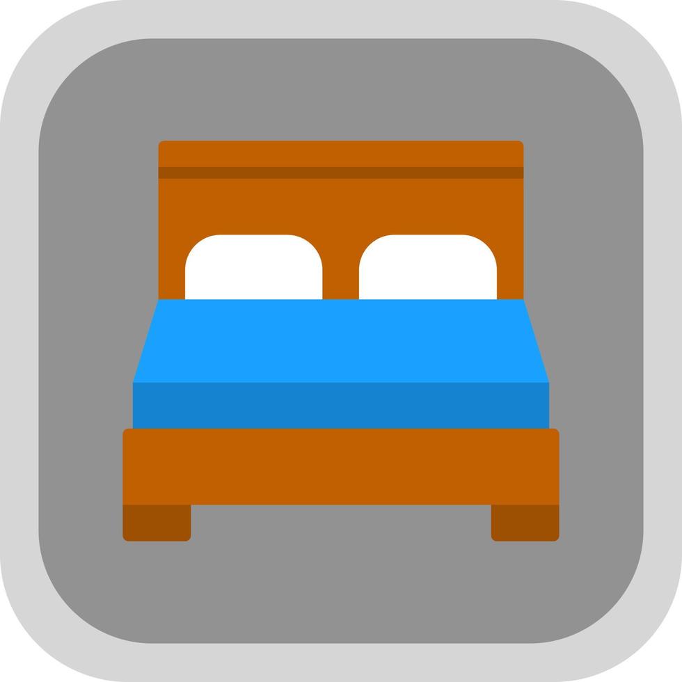 Bett-Vektor-Icon-Design vektor